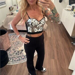 Mirror Bustier top S NWOT